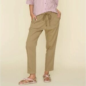XIRENA • Rex tan pants - small high rise straight leg